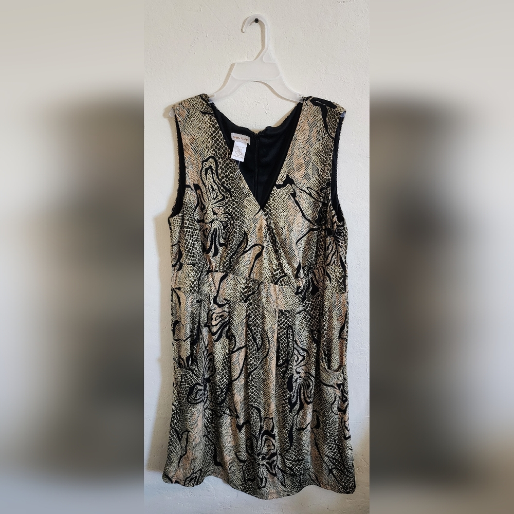Animal Print Sleeveless Dress Size 1X